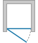 Porta girevole, apertura esterna